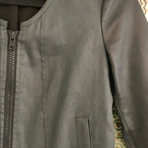 Helmut Lang Linen and Leather Blazer Jacket - Picture 4 of 15